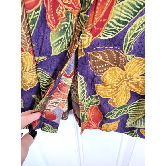 Alfred Dunner Vintage Floral Midi Skirt Size 10 Petite - Picture 5 of 6